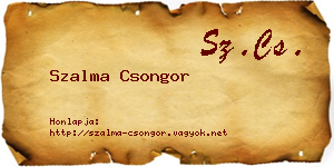 Szalma Csongor névjegykártya